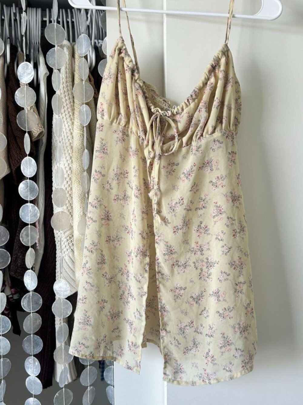 flowy baby yellow floral top